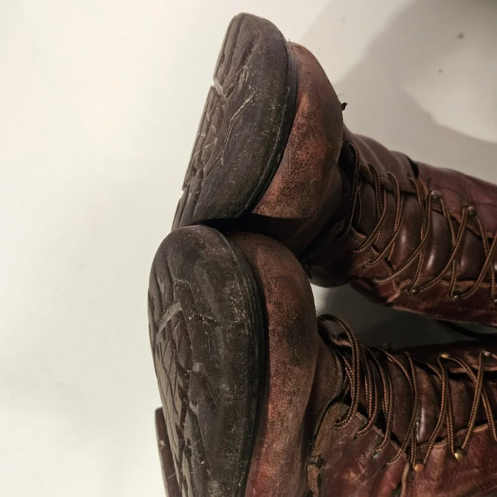 Red Wing 914 Work Boots Mens 13 Brown Leather Gore-Tex Waterproof EH Made in USA